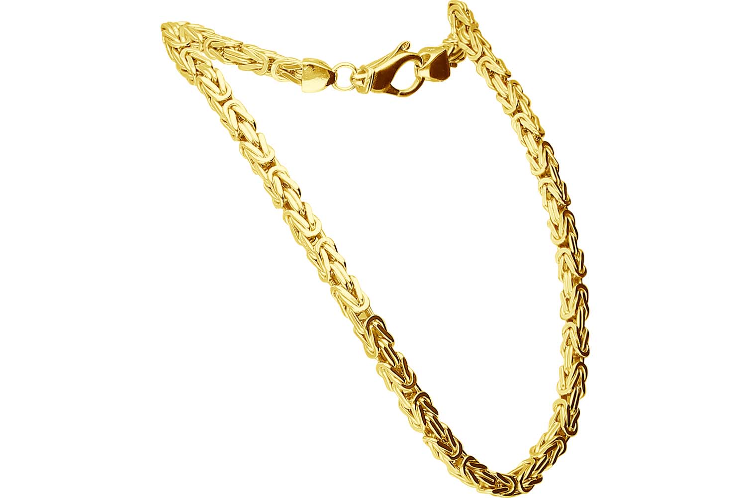 925er Silber Königskette rhodiniert / vergoldet von Piercingline